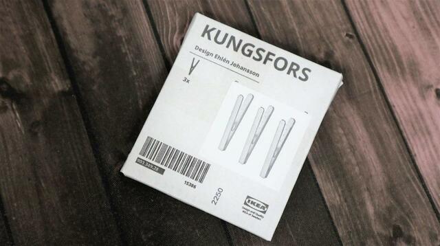 【IKEA クングスフォルス】箱に3個入りで販売しているマグネットクリップです