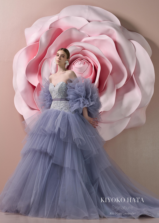 【クラウディア】KIYOKO HATA(キヨコハタ)新作ウェディングドレス|KH-7002_lavender