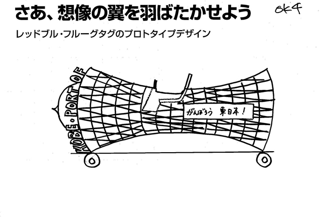 ダース・ベイダーにワンピース「レッドブル・フルーグタグ」出場飛行機の絵コンテ/I love kobe