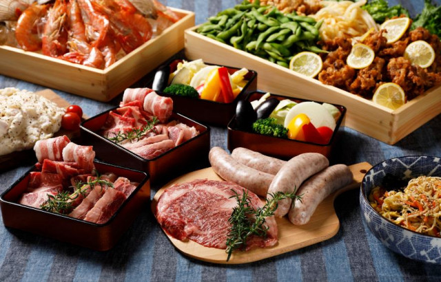 国産牛ステーキ+バーベキュー