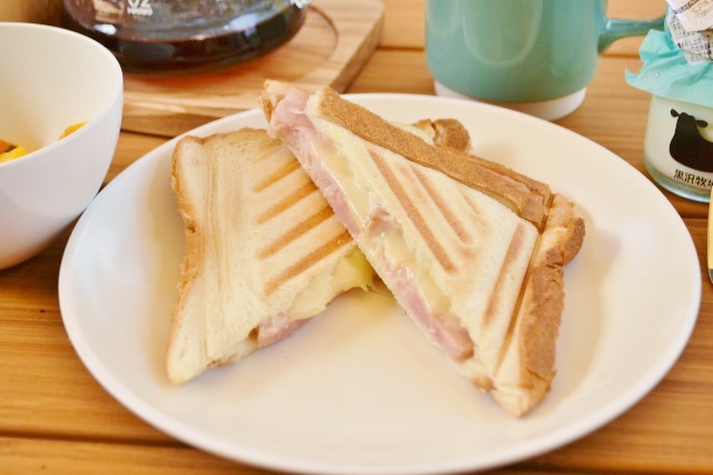ホットサンドもいい感じ!