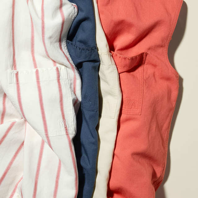 WOMEN「リネンブレンドロングシャツ（ノースリーブ）」各￥2,990