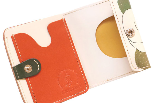 小さい財布「猫と果実」