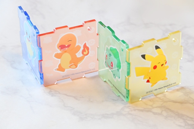 【ファミマ×ぽこ あ ポケモン】屏風型に並べることもできます！デスクの上にアクセントを加えても◎