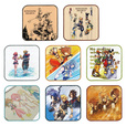 一番くじ ＫＩＮＧＤＯＭ ＨＥＡＲＴＳ～２０ｔｈ Ａｎｎｉｖｅｒｓａｒｙ～・F賞：ハンドタオル (全8種) 約25cm