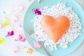 ハート型パンケーキ