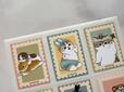 切手のようなデザインがかわいいシール