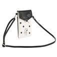 【マリークワント×PEANUTS】MARY QUANT × PEANUTS™ モバイルショルダー(ブラック×ホワイト) ¥8,250（税込み）