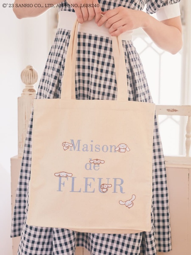 サンリオキャラクター×「Maison de FLEUR」のコラボトートバック・シナモロール