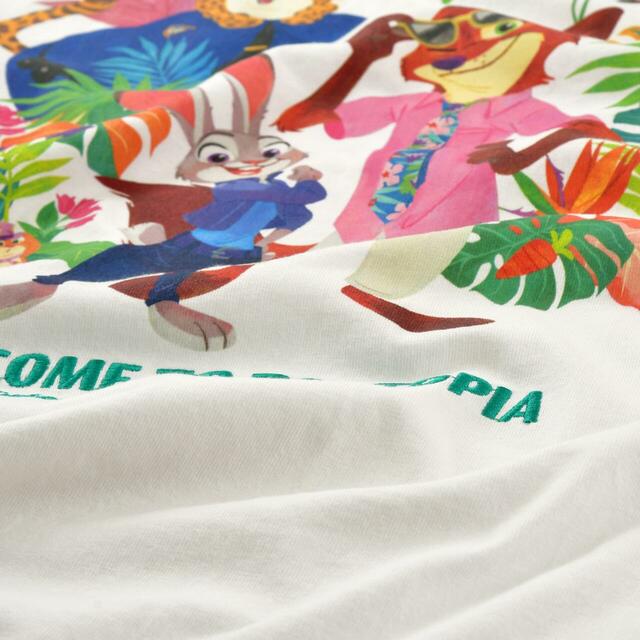 ズートピア2 半袖Tシャツ ホワイト TROPICAL ZOOTOPIA 4,500円