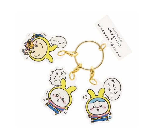 【ヒロアカ×ちいかわ】3連アクリルチャーム1,320円※お一人さま1点まで