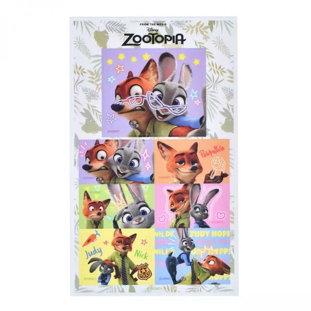 ジュディ・ホップス＆ニック・ワイルド シール・ステッカー プリントシール風 Sticker Collection 350円