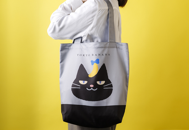 東京ばな奈ぶにゃんこ エコバッグ【東京ばな奈の黒猫「ぶにゃんこ」】