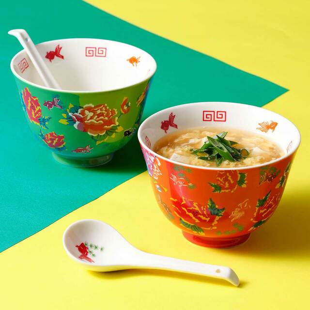 オリジナル どんぶりとれんげセット（シュイロ／ミドリ）