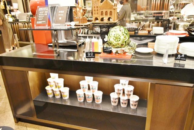 シェフがカービングしたスイカ