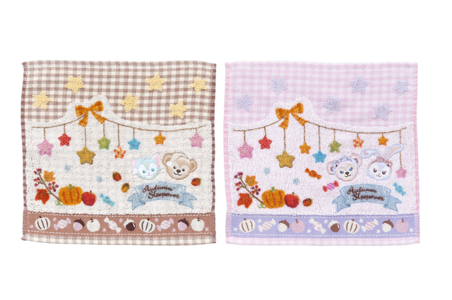 ミニタオルセット ¥1,500｜東京ディズニーシー「ダッフィーのオータムスリープオーバー」スペシャルグッズ（2018年8月23日発売）