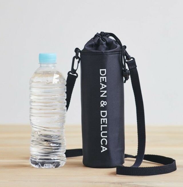 【GLOW8月号増刊付録　DEAN＆DELUCA クリアボトル＆保冷ボトルホルダー2点セット】便利なストラップも付属