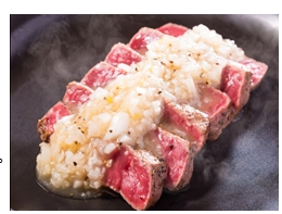 淡路牛のステーキ～淡路産玉ねぎのネギ塩だれ～