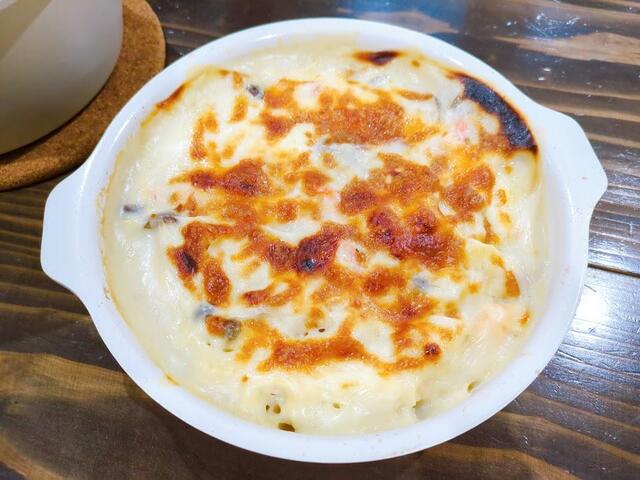 【アイリスオーヤマ お皿になるフライパン6点セット】グラタンがおいしそうに焼けました！