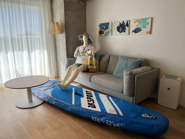 【星野リゾート BEB5沖縄瀬良垣】出迎えてくれたのはベブくん！