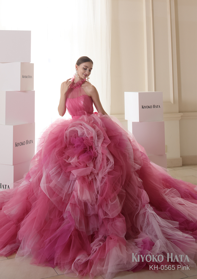 【KIYOKO HATA キヨコハタ】新作ウェディングドレス：KH-0565_Pink