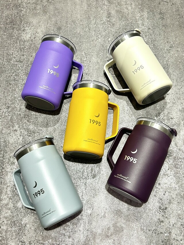 マグタンブラー（イエロー・ダークパープル・ ブルー・アイボリー・ライトパープル）　各5,900円（税込）