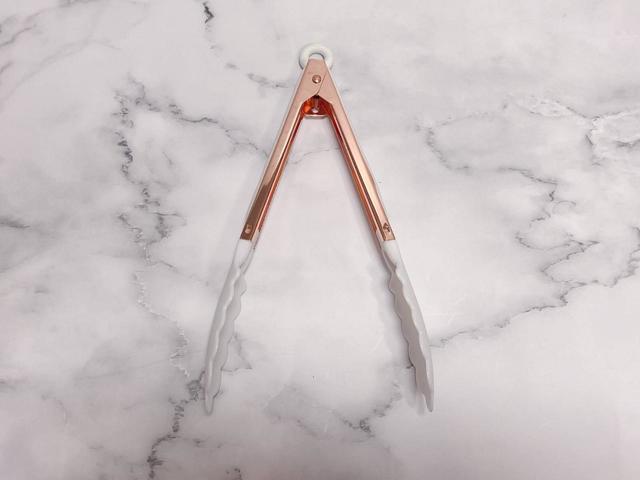 【Francfranc（フランフラン）】ロック式トング ホワイト×コッパー／税込800円