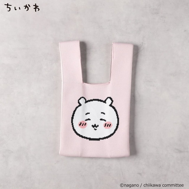 【ちいかわ】 ニットバッグ　¥2,590　ピンク(ちいかわ)