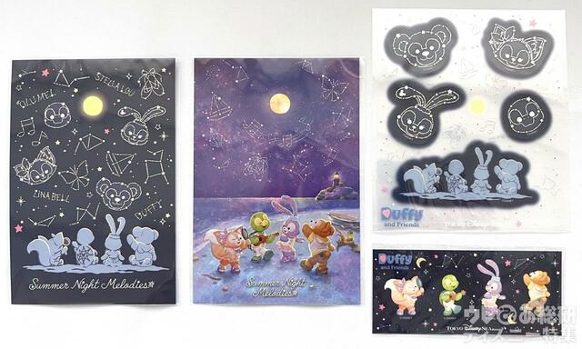 「ダッフィー&フレンズのサマーナイト・メロディー」ポストカードセット