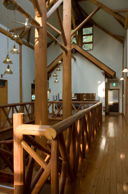 「ウッドハウスおろくぼ」内の様子。