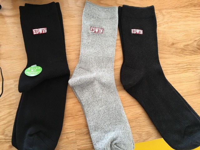 【グンゼ】 ソックス EDWIN　1,078円