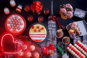 【ホテルニューオータニ大阪】「アメリカ・ニューヨーク」をテーマにしたスイーツが並ぶ2月のいちごビュッフェ