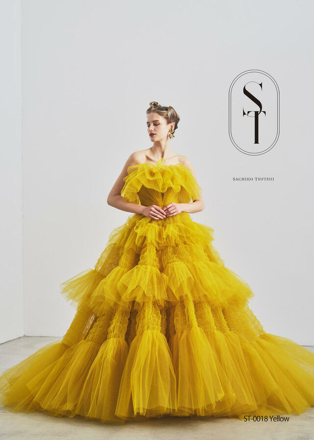 【クラウディア】ST新作ウェディングドレス|ST-0018_Yellow