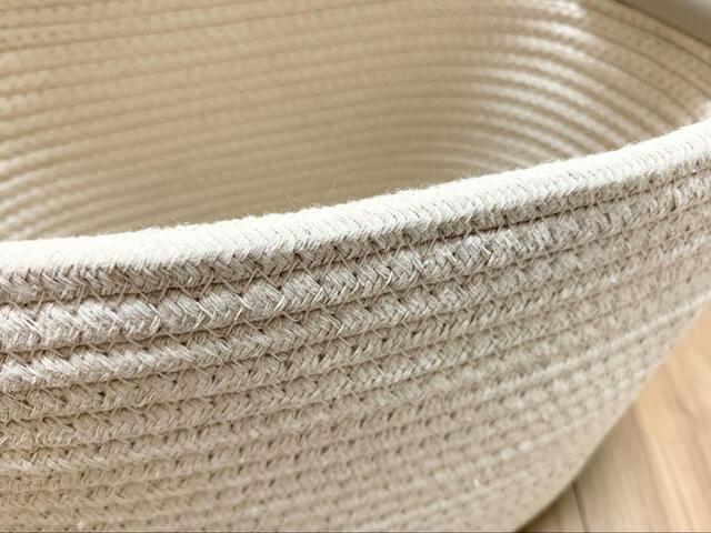【デコホーム バスケット レギュラー】柔らかな雰囲気の布製アイテム