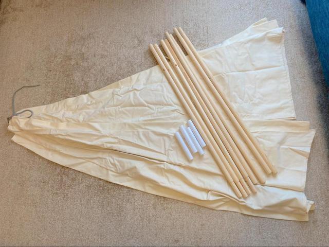 【カインズ インテリアテント】女性一人でも30分程度で組み立てることができます