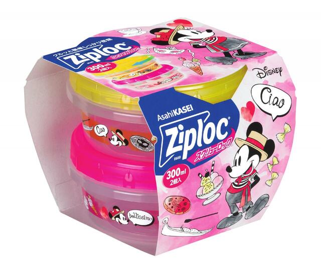 ジップロック スクリューロック　300ml 2個入 ＜Disney＞ 24