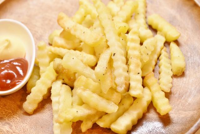 懐かしい形のポテトフライ