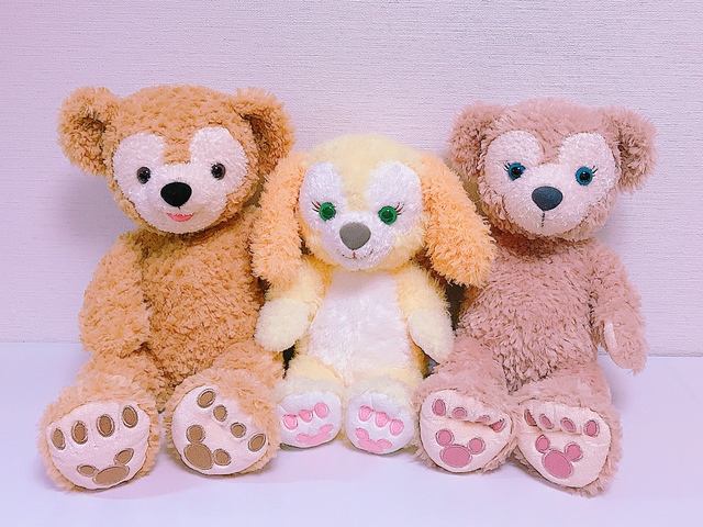 ダッフィー＆シェリーメイより ひと回り小さい