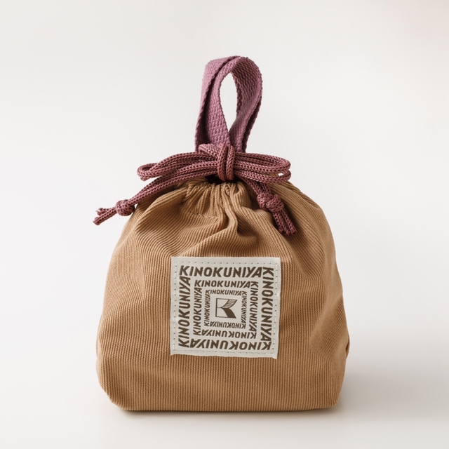 【紀ノ国屋　コーデュロイスイーツバッグ／ブラウン】自分用にも贈り物にもおすすめ♪