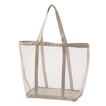 【ニトリデコホーム】メッシュ素材で風通しがいい「ランドリーメッシュバッグ」1,190円