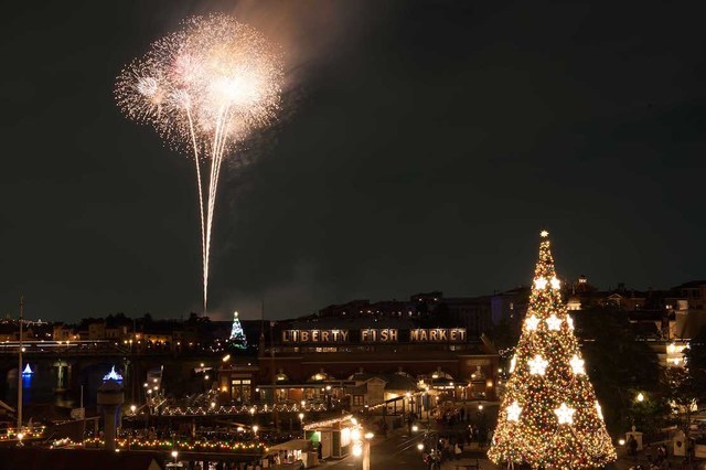 東京ディズニーシー SSコロンビア号  2015年 クリスマス 夜景 
