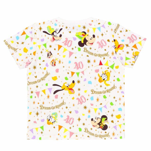 Tシャツ 100-120cm 各2,600円、130-150cm 各2,900円｜サイズ：100、110、120、130、140、150｜東京ディズニーリゾート40周年“ドリームゴーラウンド”スペシャルグッズ｜発売日：2023年4月10日（月）｜販売店舗：東京ディズニーランド「グランドエンポーリアム」、東京ディズニーシー「エンポーリオ」