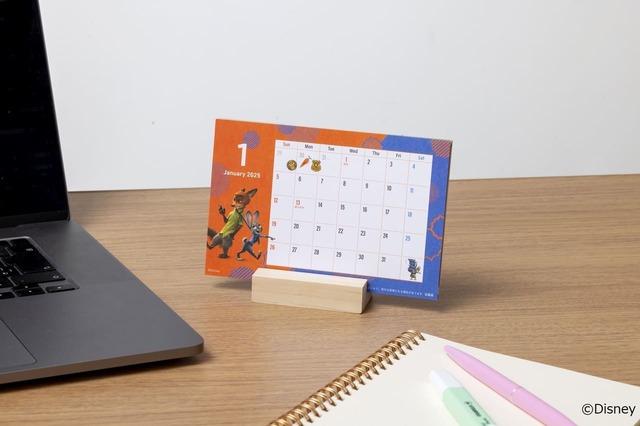 【『Disney SPECIAL CALENDAR BOOK 2025』(宝島社)】1月『ズートピア』ニック&ジュディ