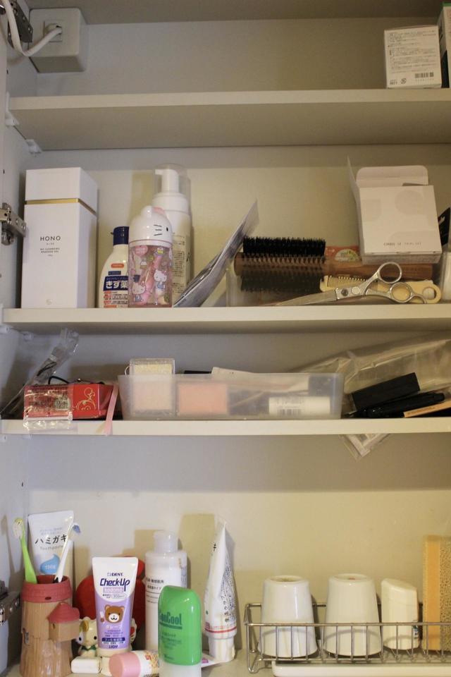 【片付け前】必要なものがすぐに取り出せない状態