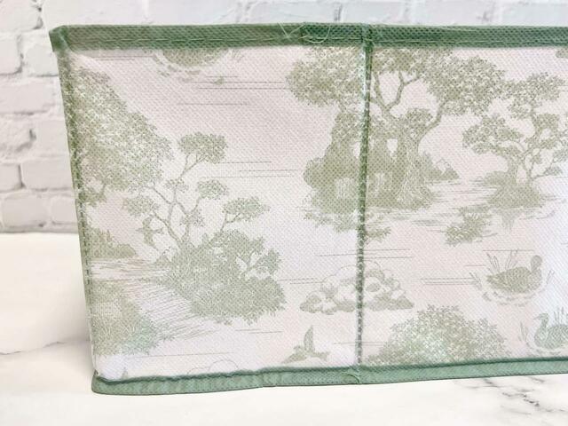 【Seria（セリア）】グリーンはより木の柄が映える印象