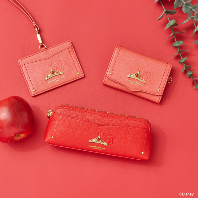 名刺ケース 16,500、IDケース 15,400、ペンケース 12,100円｜サマンサタバサプチチョイス「ディズニープリンセス」コレクション
