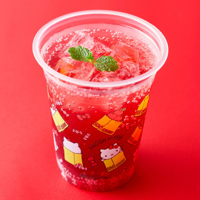 ハローキティ リボン・ルージュ　扇子1本付き　￥1,300