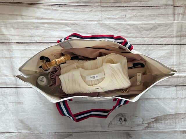 一泊するときの荷物をイン！