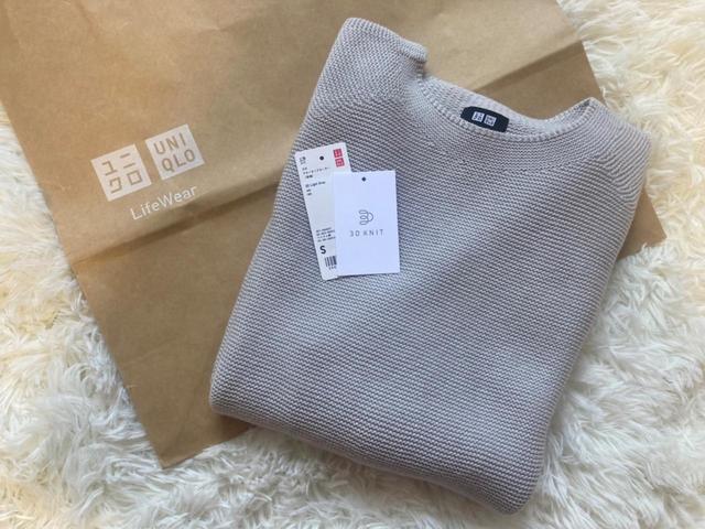 【UNIQLO　3Dクルーネックセーター】着心地も最高、シルエット完璧なUNIQLOのニット
