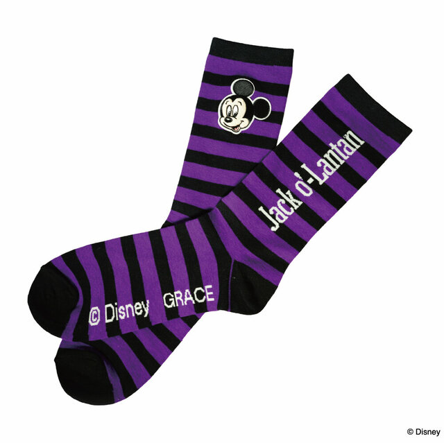 靴下 ￥1,900｜ヴィレッジヴァンガード「ジャック・オ・蘭たん」ディズニースペシャルデザイングッズ